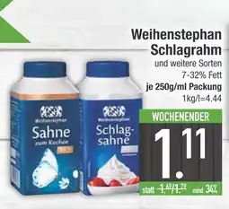 Edeka Weihenstephan schlagrahm Angebot