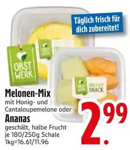 Edeka Obstwerk melonen-mix mit honig- und cantaloupemelone Angebot