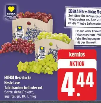 Edeka Edeka herzstücke beste lese tafeltrauben hell Angebot
