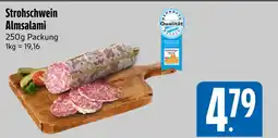 Edeka Strohschwein almsalami Angebot