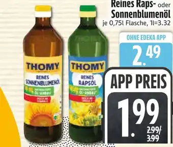 Edeka Thomy reines sonnenblumenöl Angebot