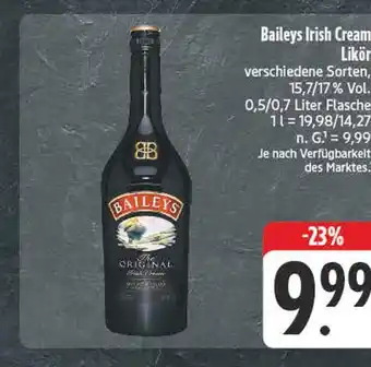 Edeka Baileys irish cream likör Angebot