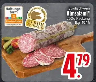 Edeka Stroh schwein almsalami Angebot