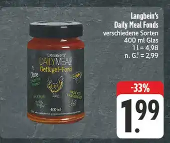 Edeka Langbein's daily meal geflügel-fond Angebot