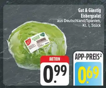 Edeka Gut & günstig eisbergsalat Angebot