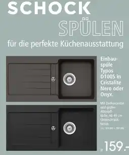 Zurbrüggen Schock einbauspüle typos d100s cristalite nero Angebot