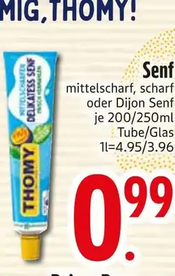 Edeka Thomy mittelscharf senf Angebot