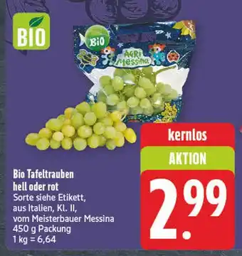 Edeka Agri messina bio tafeltrauben Angebot