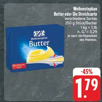 Edeka Weihenstephan butter Angebot