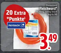 Edeka Donauland fleischwurst Angebot