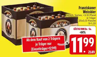 Edeka Franziskaner weissbier Angebot