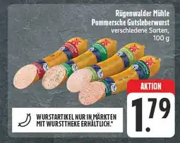 Edeka Rügenwalder mühle pommersche gutsleberwurst Angebot