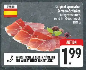 Edeka Original spanischer serrano-schinken Angebot