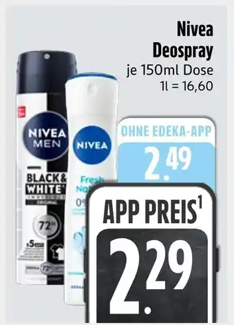 Edeka Nivea deospray Angebot