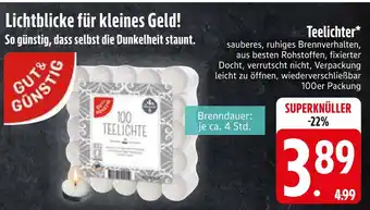 Edeka Gut&günstig teelichter Angebot