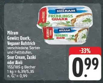 Edeka Milram gewürz quark Angebot