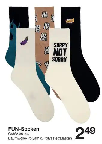 Zeeman FUN-Socken Angebot