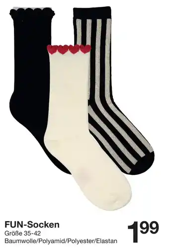 Zeeman FUN-Socken Angebot