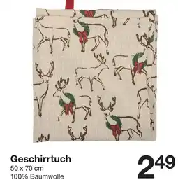 Zeeman Geschirrtuch 50 x 70 cm Angebot