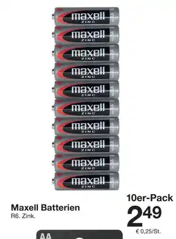 Zeeman Maxell Batterien Angebot