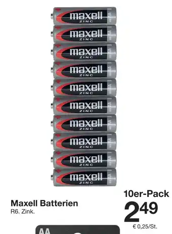 Zeeman Maxell Batterien Angebot