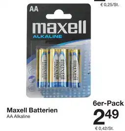 Zeeman Maxell Batterien Angebot