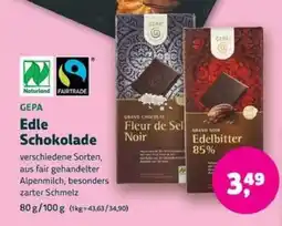 Biomarkt GEPA Edle Schokolade Angebot