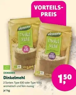 Biomarkt DENNREE Dinkelmehl Angebot