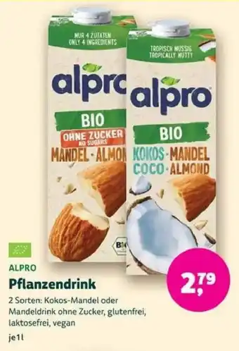 Biomarkt ALPRO Pflanzendrink Angebot