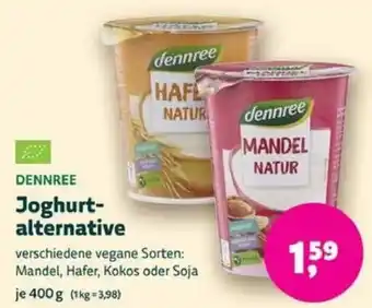 Biomarkt DENNREE Joghurtalternative Angebot