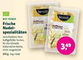 Biomarkt BIO-VERDE Frische Nudelspezialitäten Angebot