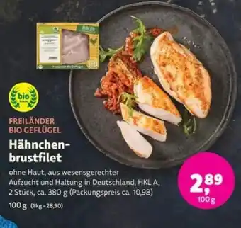 Biomarkt FREILÄNDER BIO GEFLÜGEL Hähnchenbrustfilet Angebot