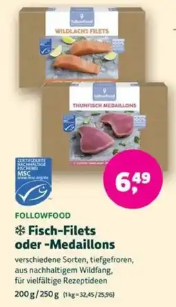 Biomarkt FOLLOWFOOD Fisch-Filets oder -Medaillons Angebot