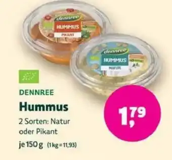 Biomarkt DENNREE Hummus Angebot