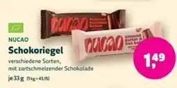 Biomarkt NUCAO Schokoriegel Angebot
