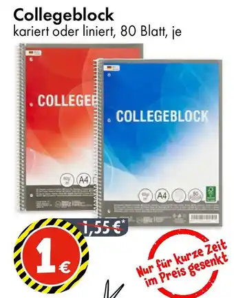 TEDi Collegeblock Angebot