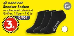TEDi LOTTO Sneaker Socken 3er- Pack Angebot