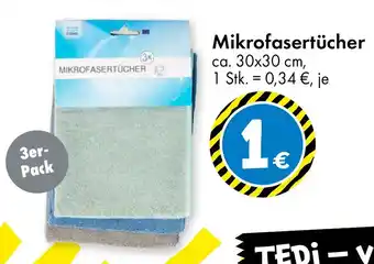 TEDi MIKROFASERTÜCHER 3er- Pack Angebot