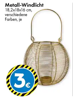 TEDi Metall-Windlicht Angebot