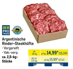 METRO Argentinische Rinder-Steakhüfte Angebot