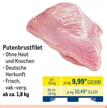 METRO Putenbrustfilet Angebot