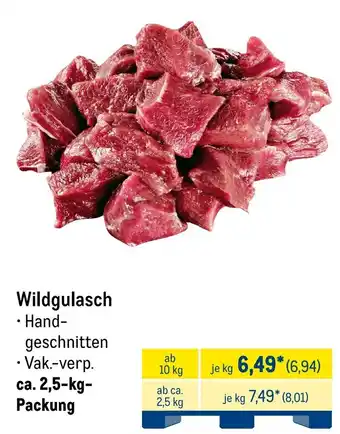METRO Wildgulasch Angebot