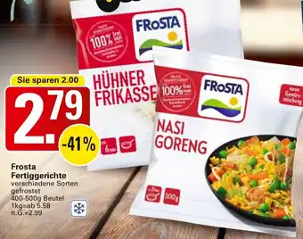 WEZ Frosta Fertiggerichte Angebot