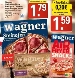WEZ Wagner Steinofen-Pizza, Rustipani Ofenbrot oder Airfryer Snack Angebot
