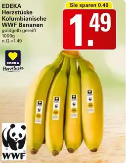 WEZ EDEKA Herzstücke Kolumbianische WWF Bananen Angebot