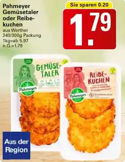 WEZ Pahmeyer Gemüsetaler oder Reibekuchen Angebot