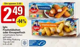 WEZ Iglo Fischstäbchen oder Knusperfisch Angebot