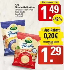 WEZ Arla Finello Reibekäse Angebot