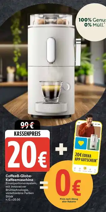 WEZ CoffeeB-Globe- Kaffeemaschine Angebot