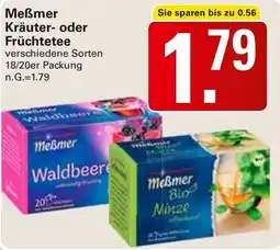 WEZ Meẞmer Kräuter- oder Früchtetee Angebot